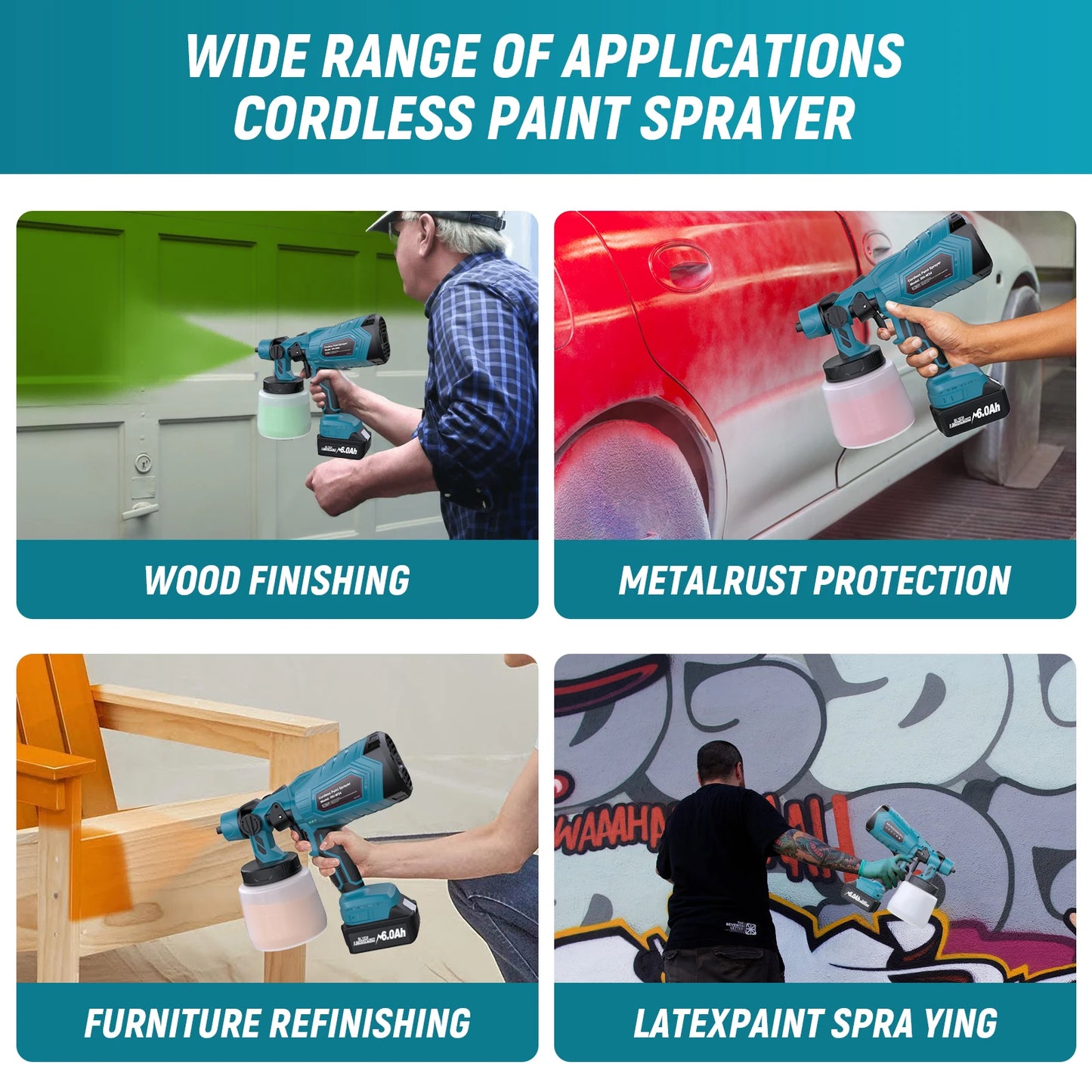 Cordless Portable Paint Sprayer