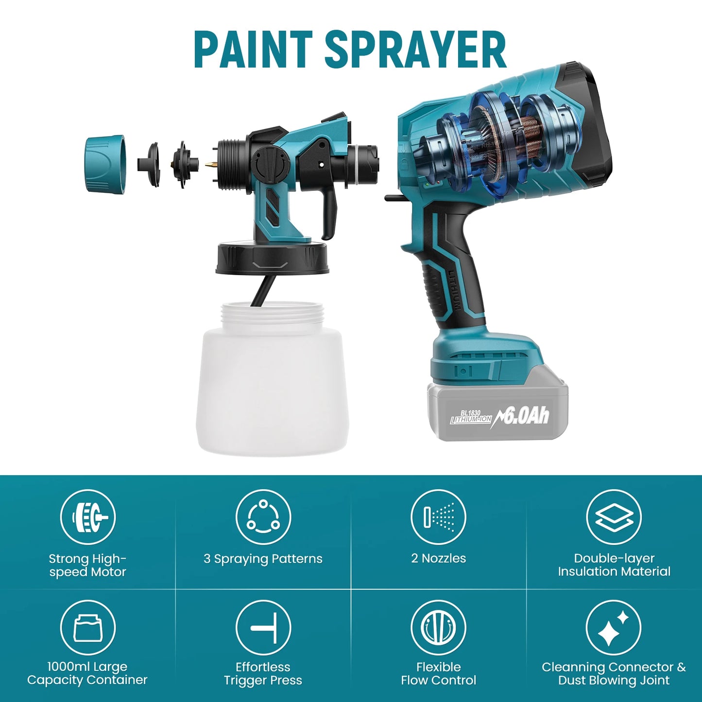 Cordless Portable Paint Sprayer