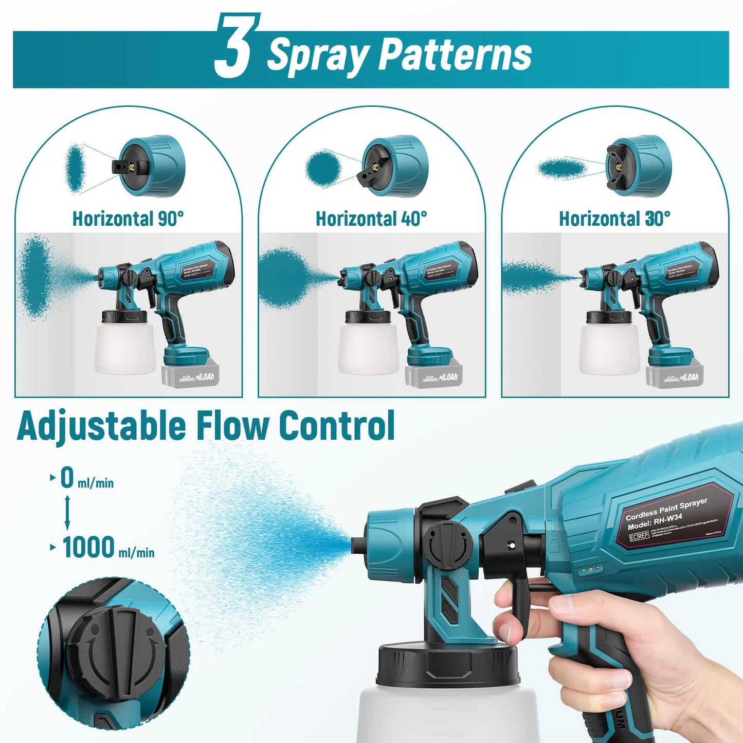 Cordless Portable Paint Sprayer
